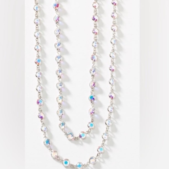 Touchstone Crystal Aurore Boreale Chanelle 36 inch necklace SKU#04 - Picture 1 of 15